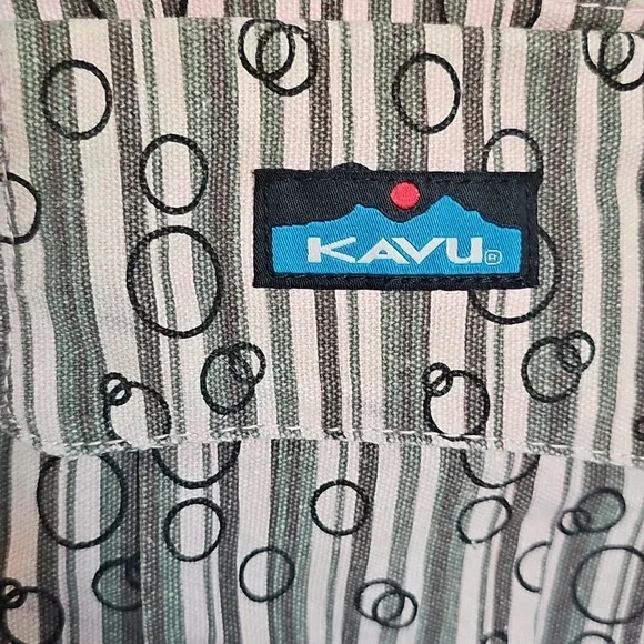 Kavu Mini Keeper Crossbody With Stripes and Circles - Picture 3 of 9